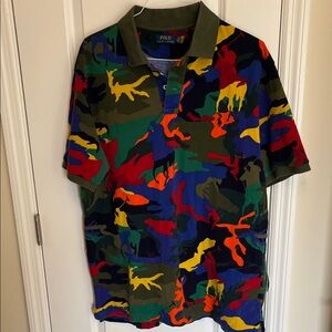 Vintage Ralph Lauren Camo Polo🔥🔥🔥
